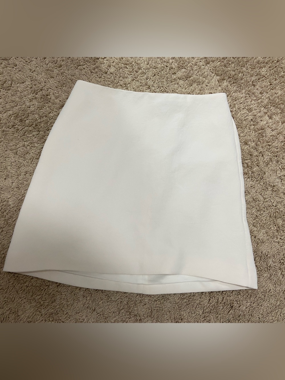 Wilfred White Asymmetrical Mini Skirt